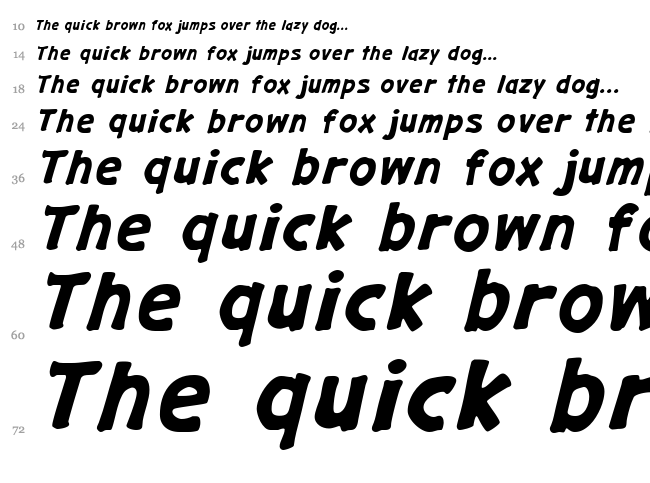 Gargle font waterfall